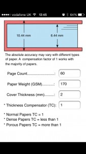 Book Thickness calc App