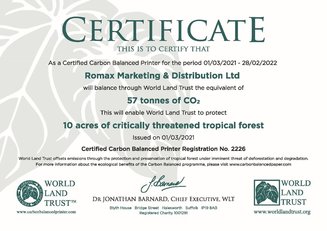 Carbon offset Certificate